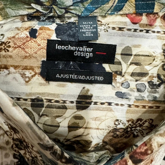 LEO CHEVALIER design long sleeve shirt Sz : M - Picture 2 of 8